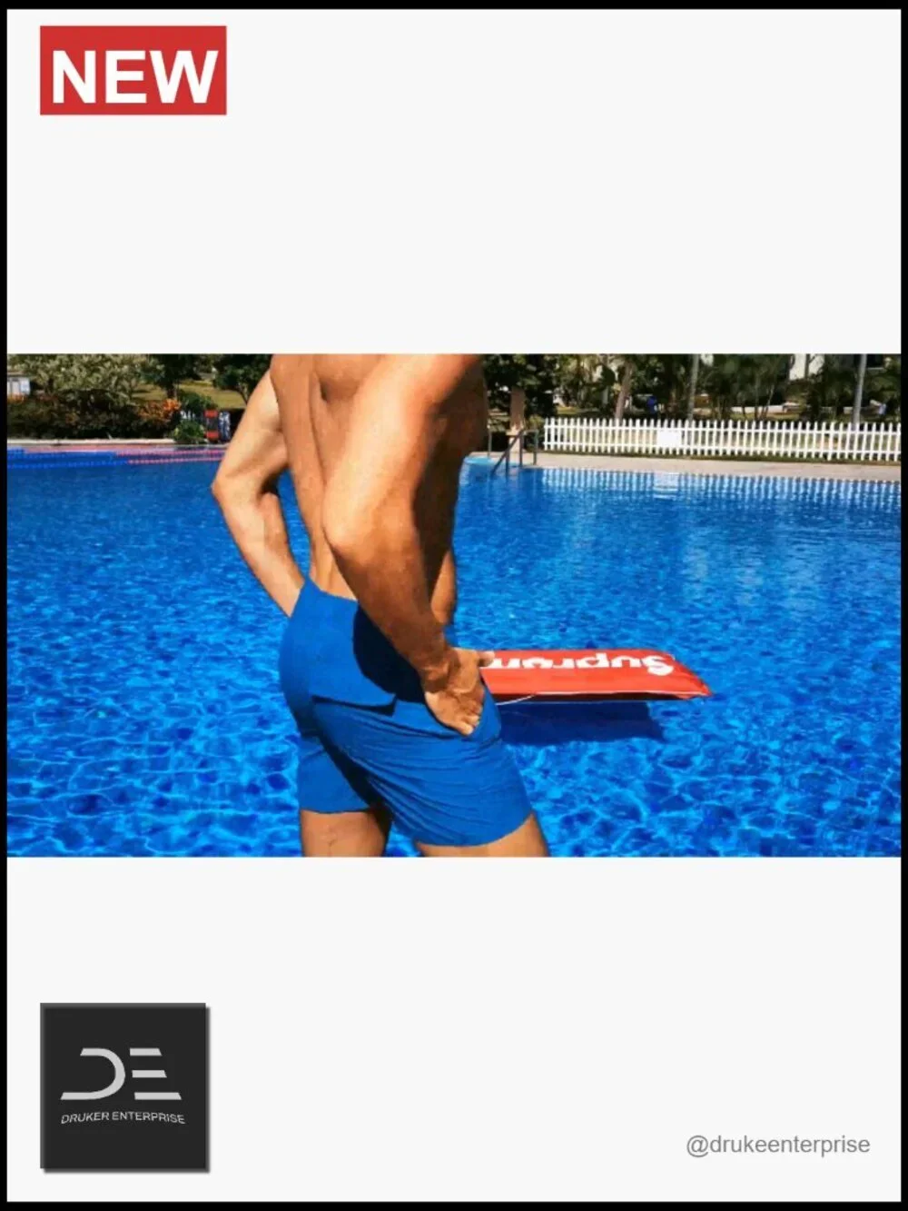 Men's Quick Dry Swim Trunks with Pockets & Mesh Lining, UPF 30